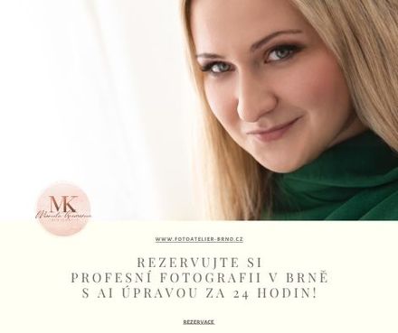 Profesní fotografie Brno | AI úprava za 24h | Ateliér + exteriér