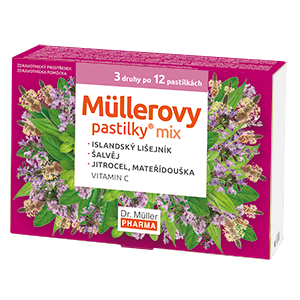 NOVÉ: Müllerovy pastilky<sup>®</sup> MIX - 3 druhy po 12 pastilkách
