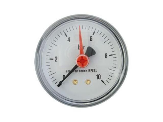 Manometr 119Z,pr.63mm,0-10 bar,zadní 1/4",(pro RV)