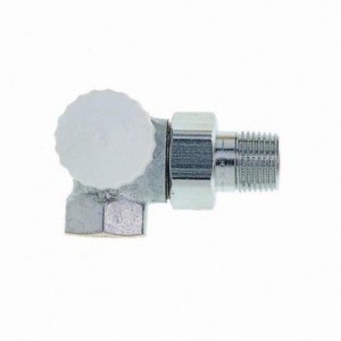 Heimeier V-exakt II úhlový přípoj vlevo 1/2" bronz ponikl.(HM)