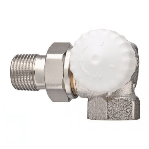 Heimeier V-exakt II úhlový přípoj vpravo 1/2"bronz ponikl.(HM)