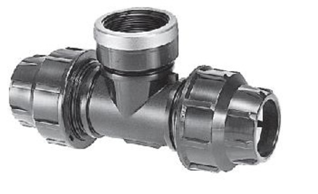 Spojka plastová T kus TI 50 x 5/4"