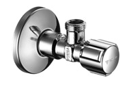 Schell rohový vřetenový ventil  chrom s růžicí 1/2" x 3/8 - bez filtru