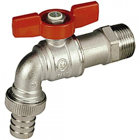 Výtokový kulový uzávěr R620 1/2", motýlek