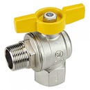 Giacomini R781 kulový kohout plyn rohový motýl vnitřní/vnější DN25 - 1"
