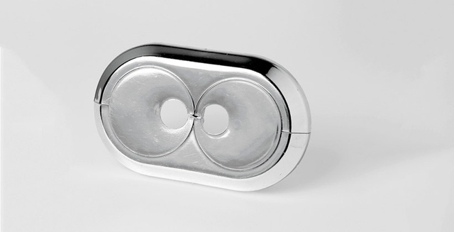 Krytka trubková dvojitá pro potrubí pr.2x15