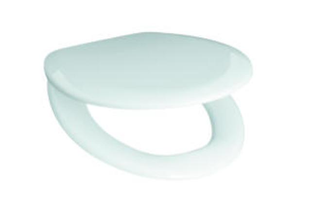 Sedátko ZETA 9327.1 s poklopem z termoplastu, ocelové úchyty