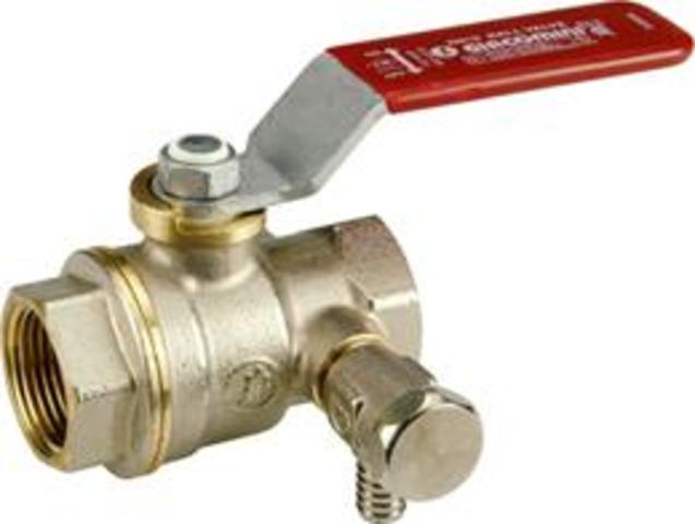 Kulový kohout Giacomini R910 6/4" vnitřní závit s vypouštěním,páčka, chrom