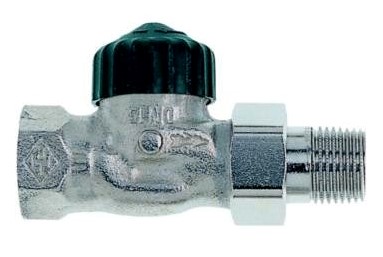 Term. ventil 3/8" přímý, poniklovaný Heimeier