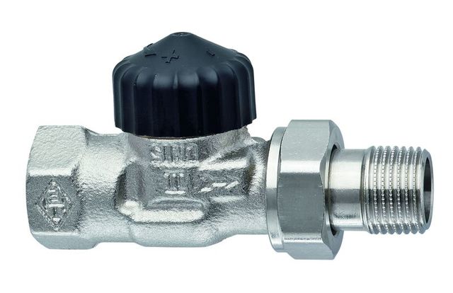Term. ventil 3/4" přímý, poniklovaný Heimeier