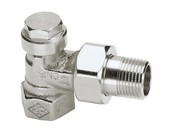 Regulační šroubení Regulux 3/8" rohové, ponikl.