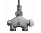 HERZ Ventil VUA-50 pro dvoutrubkové soustavy 1/2"přímý