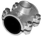 Třmen s odbočkou OBD 5/4"x1" s vnitřním závitem pro ocel. trubky, pozink ( 42 - 42,9mm )