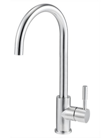 Dřezová baterie FERRO stojánková,kartáčovaná nerez