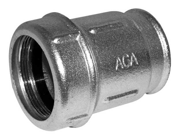 Spojka přímá IK 5/4" s vnitřním  závitem pro ocelové a PE trubky, pozink ( 39,3 - 43,1mm )