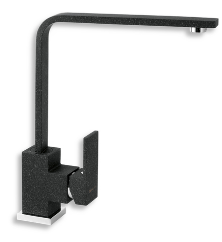 NOBLESS EDGE Stojánková dřezová baterie, granit-černý