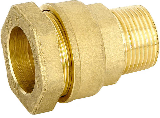 Spojka přímá BA 25 x 1/2" s vnějším závitem, mosaz