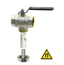 SUPERFILTER Kulový kohout s filtrem a magnetem 3/4" FF páka  (magnet filterball)