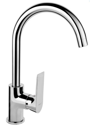 Dřezová stojánková baterie bez přísl. ALGEO SQUARE chrom