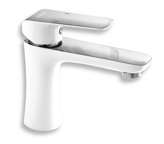 NOBLESS TINA Umyvadlová baterie bez výpusti, bílá/chrom