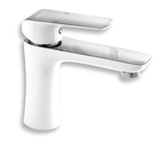 NOBLESS TINA Umyvadlová baterie bez výpusti, bílá/chrom