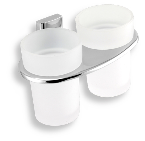 Dvojitý držák kartáčků a pasty sklo Novatorre 12