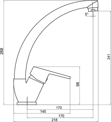 Titania IRIS New Dřezová baterie, chrom