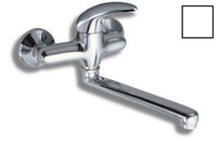 Umyvadlová dřezová baterie 150 mm Metalia 55 bílá-chrom - 55076,1