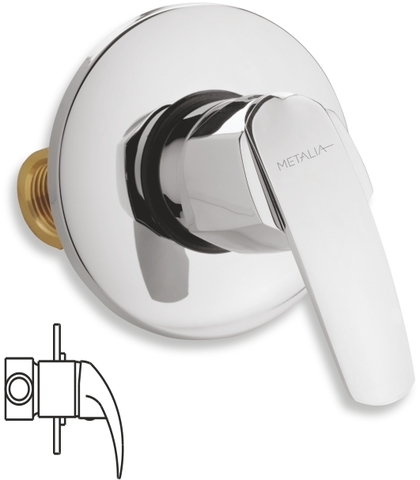 Sprchová baterie podomítková Metalia 56 chrom - 50050,0