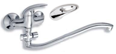 Paneláková baterie bez příslušenství 100 mm Metalia 55 chrom - 55133/1,0