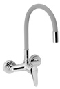 Dřezová baterie s elastickým ramenem 150mm, stříbrošedá-chr. - 94480,0S