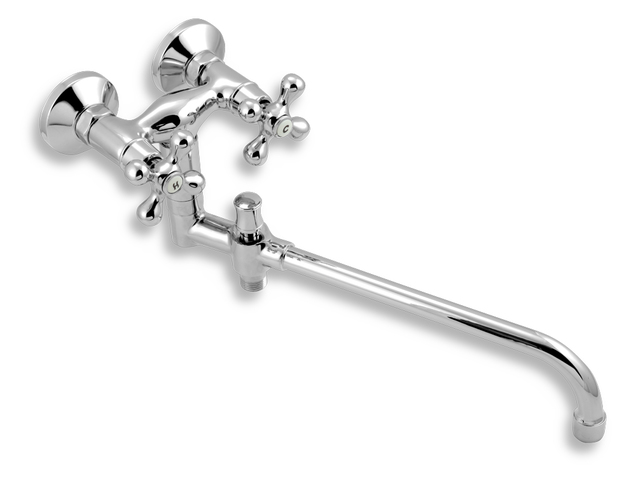 Paneláková baterie bez příslušenství 100 mm Retro II chrom - 99137/1,0