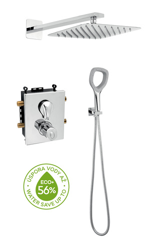 Sprchová sada podomítková termostatická ECO+ chrom - SADAECO52RT