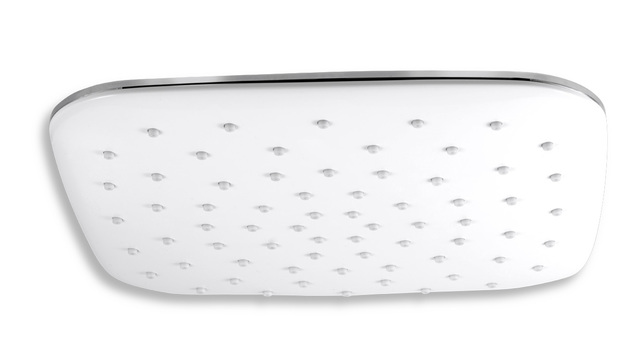 Pevná sprcha, 250x250 mm, bílá-chrom - RUP/410,1