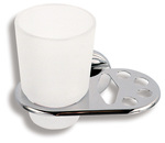 Držák kartáčků a skleničky Metalia 1 chrom - 6149,0