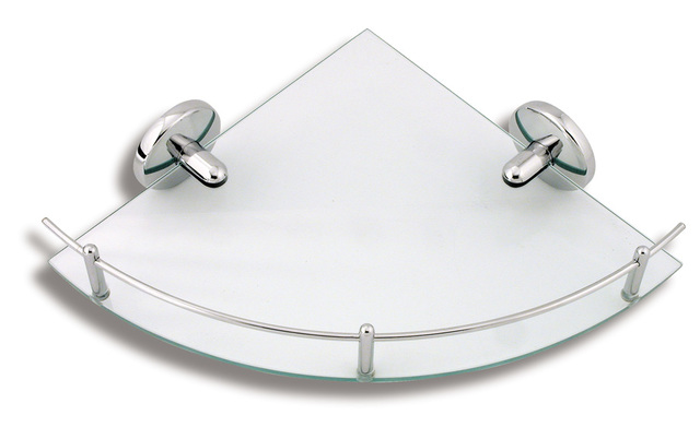 Rohová polička se zábradlím Metalia 1 chrom - 6158,0