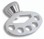 Držák kartáčů a pasty Metalia 3 chrom - 6344,0