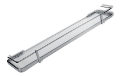 Polička zaoblená se zábradlím Metalia 4 chrom - 6453,0