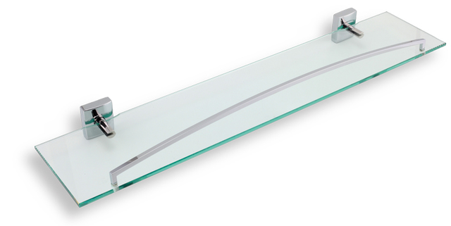 Polička se zábradlím Metalia 12 chrom - 0253,0