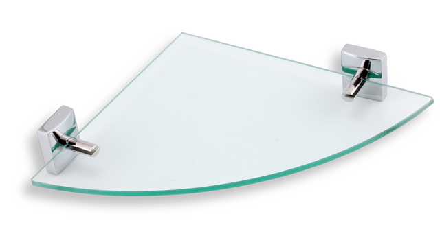 Rohová polička Metalia 12 chrom - 0235,0