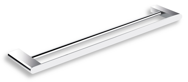 Dvojitý držák ručníků 600 mm Titania Naty chrom - 66625,0