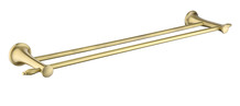 Dvojitý držák ručníků ANTICA 600 mm, bronz - AAI10BR