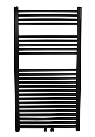 Otopné těleso černé - rovné, středové připojení - 600/1600/RS,5