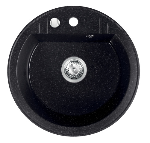 Granitový dřez, s přepadem z dřezu, grafit - DRGM1/51HA