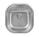 Dřez 46x48 luxus s přepadem nerez - DR46/48