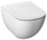 Závěsné WC MIO RIMLESS H820714+sedátko MIO-N SLOWCLOSE bílá-PACK,skryté uchycení
