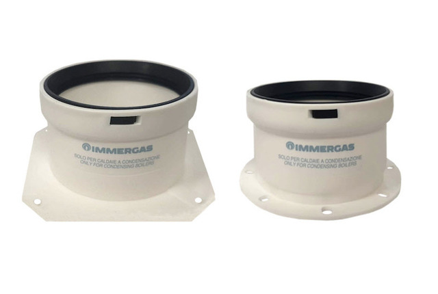 Sada přírub  DN80,sání+výfuk pro kond.kotel