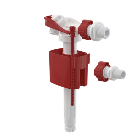 Napouštěcí ventil boční, univerzální 1/2"a 3/8", plast. závit