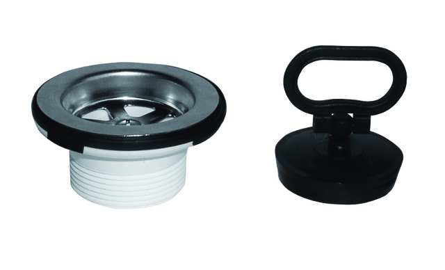 Výpusť dřezová s nerezovou mřížkou 6/4"