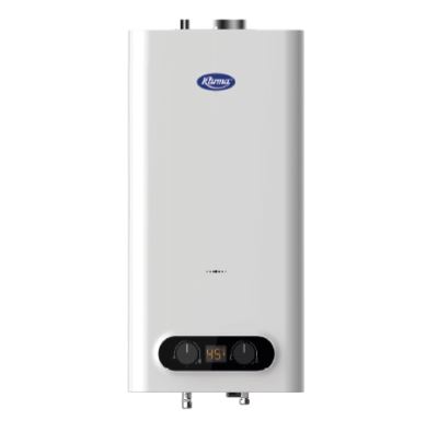 Průtokový plynový ohřívač vody Karma POV 11BK 19,6 kW,bateriové zap.,odtah do komína